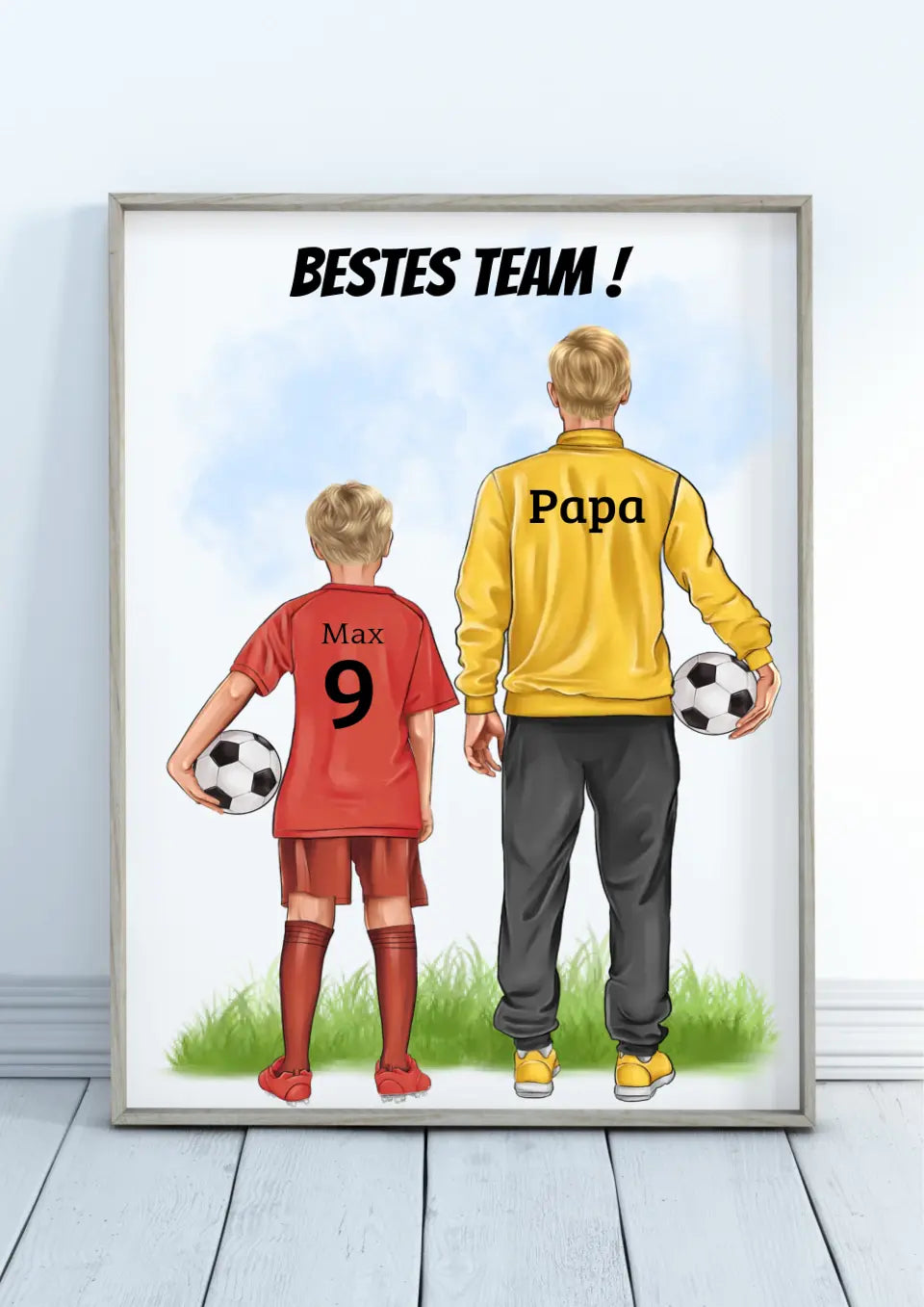 Personalisiertes Fußball Poster - Trainer & Spieler