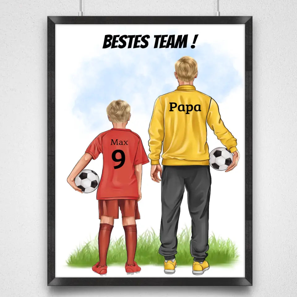 Personalisiertes Fußball Poster - Trainer & Spieler
