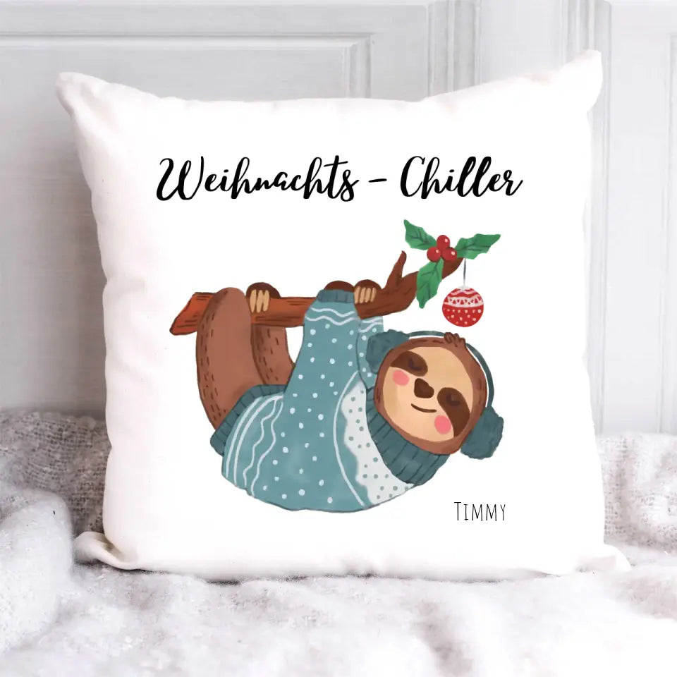 Personalisiertes Kissen - Weihnacht ´s Chiller