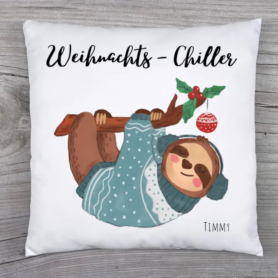 Personalisiertes Kissen - Weihnacht ´s Chiller