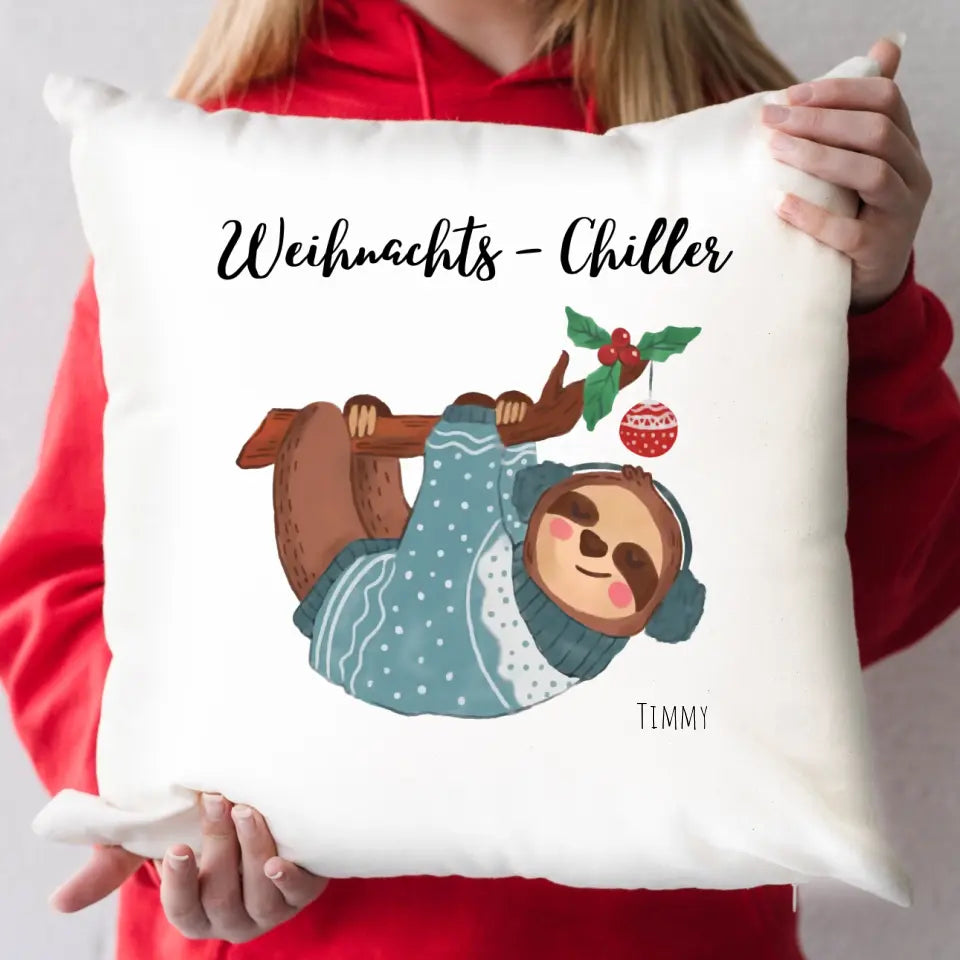 Personalisiertes Kissen - Weihnacht ´s Chiller