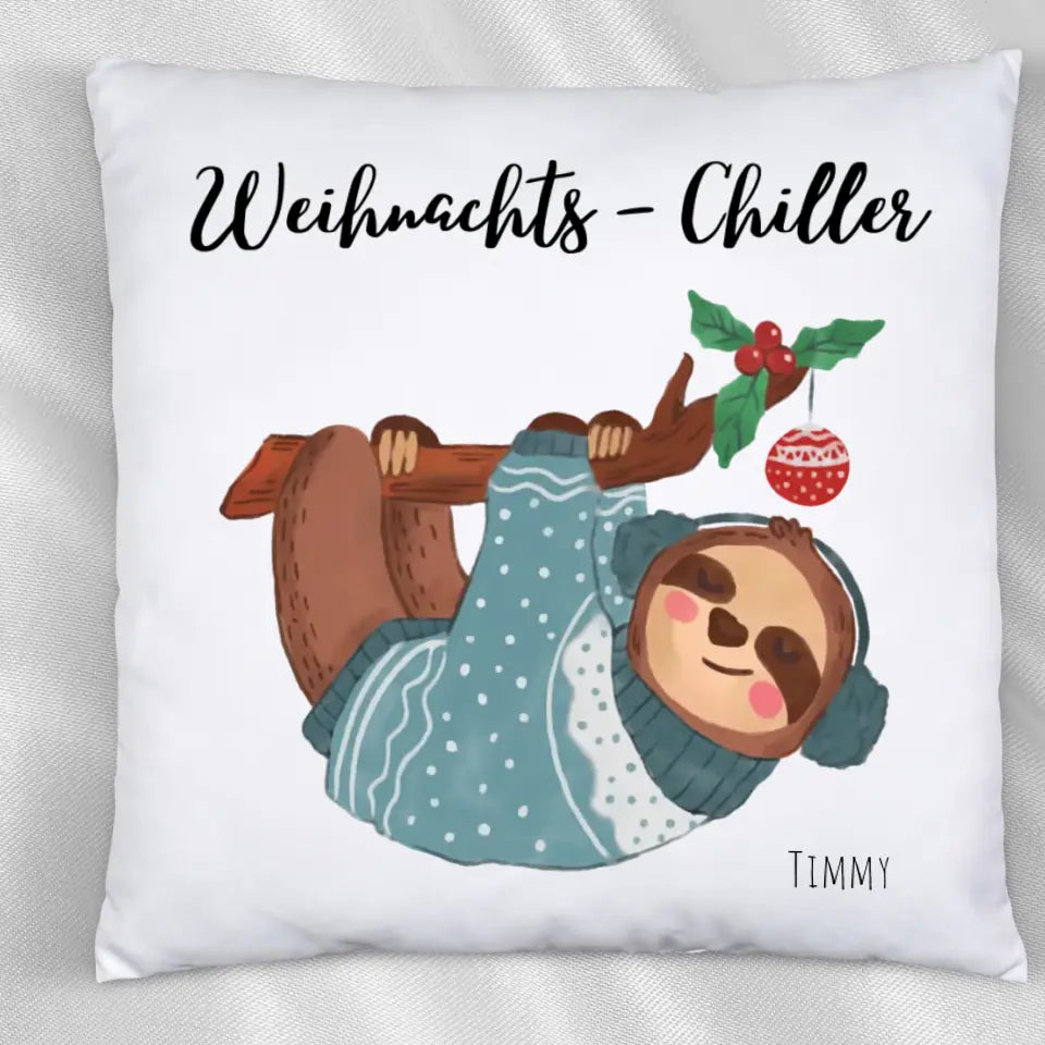 Personalisiertes Kissen - Weihnacht ´s Chiller