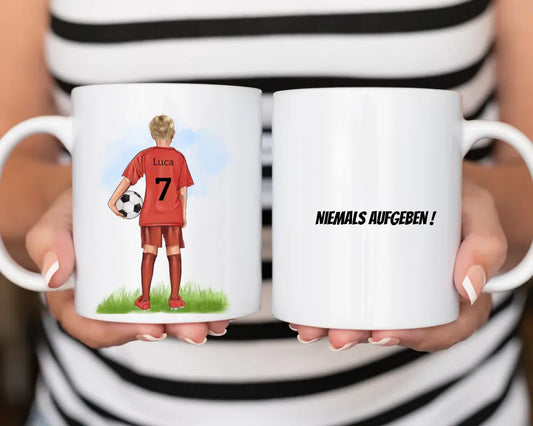 Personalisierte Tasse - Never give up