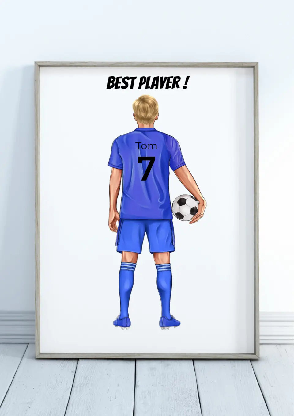 Personalisiertes Fußballposter - Bester Spieler!