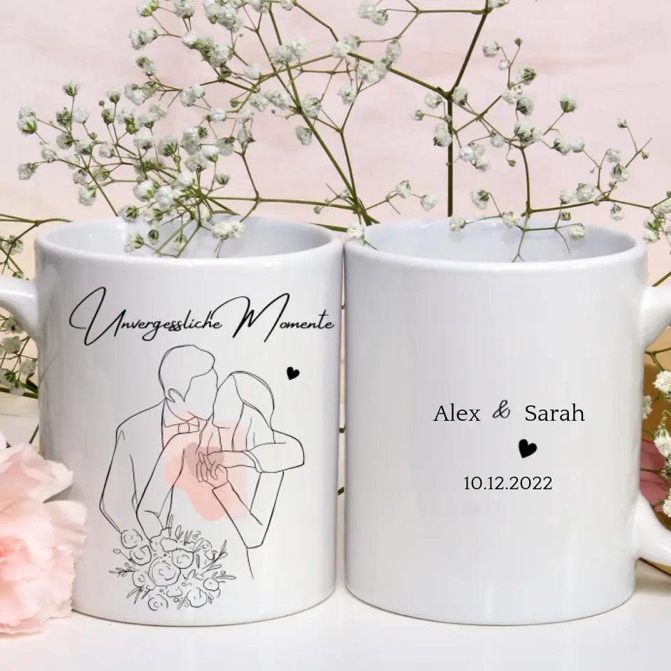 Personalisierbare Tasse - Unvergessliche Momente