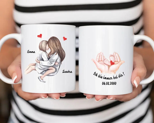 Personalisierte Mutter & Tochter Liebe - Tasse