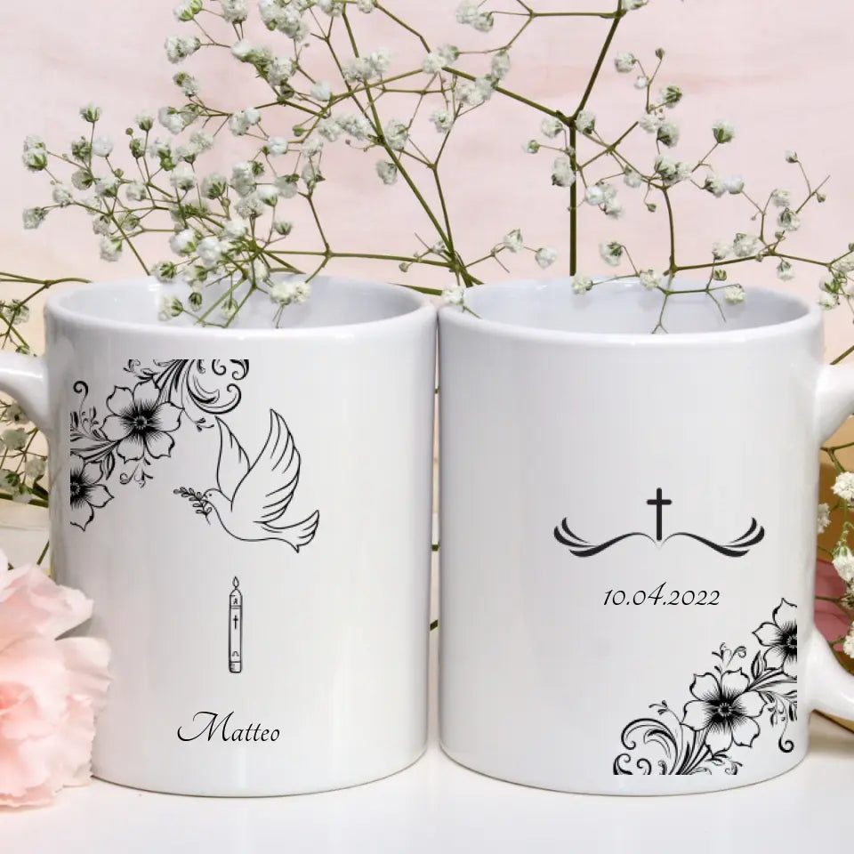 Personalisierte Tasse Taufe