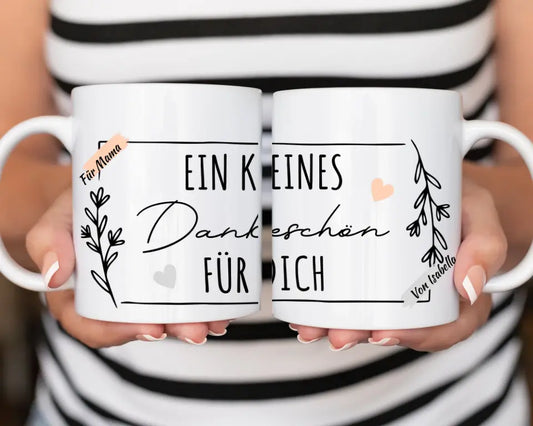 Personalisierte Panorama Tasse - Ein kleines Dankeschön