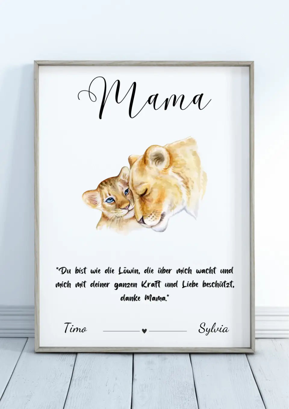 Personalisiertes Poster - Danke Mama