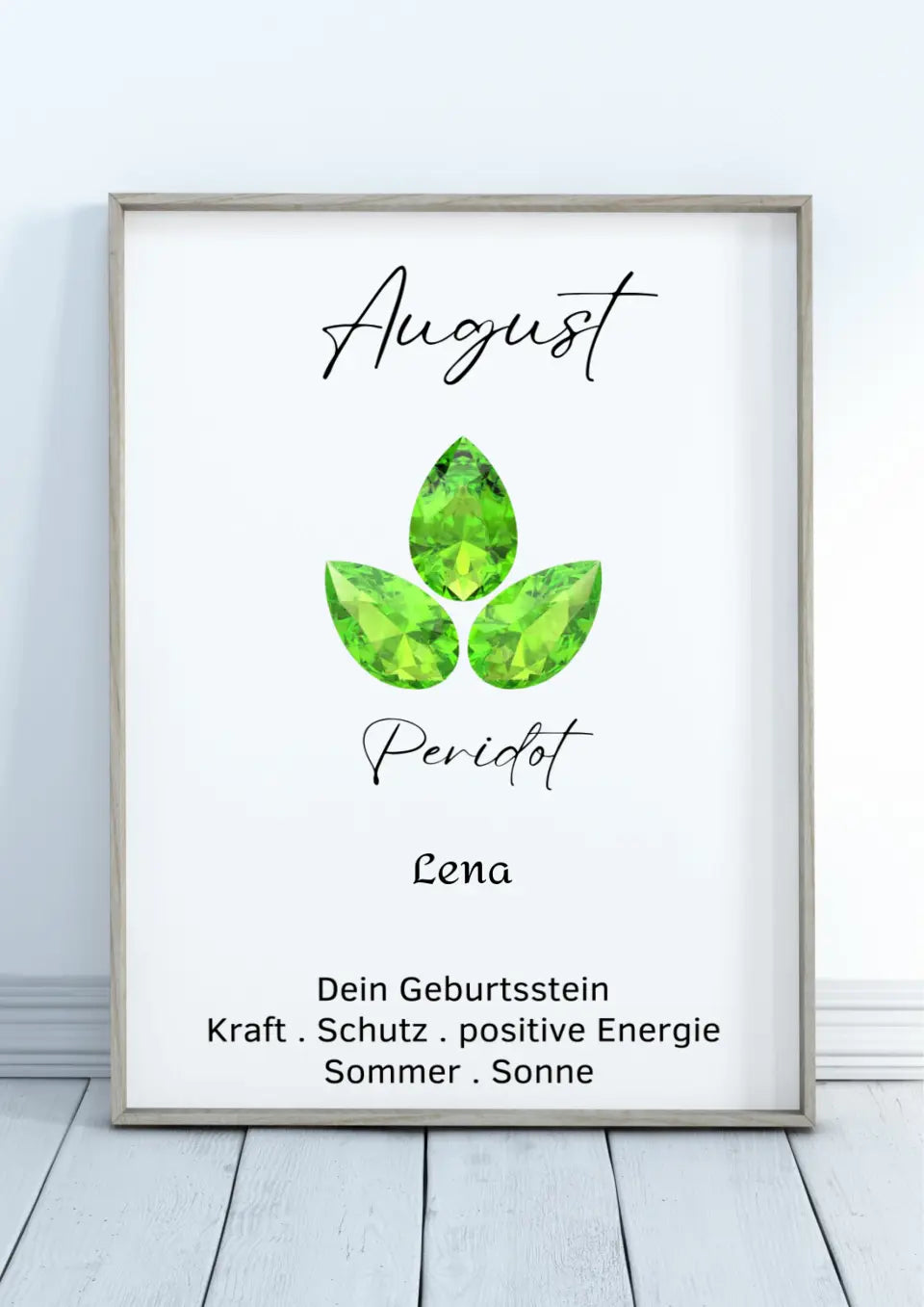 Personalisiertes Poster - Geburtsstein August