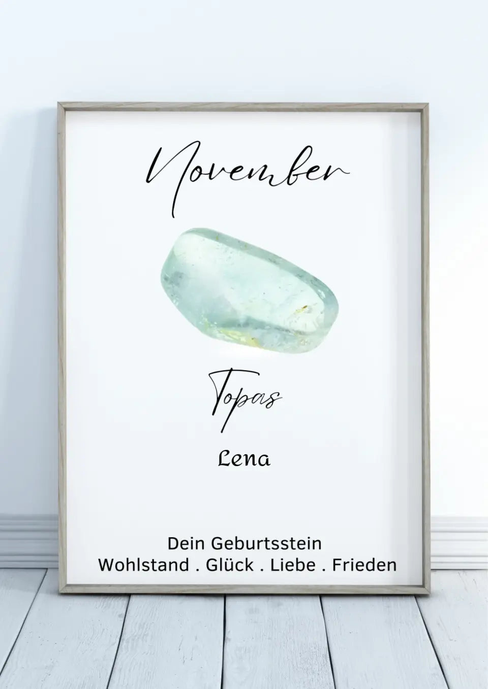 Personalisiertes Poster - Geburtssteine November