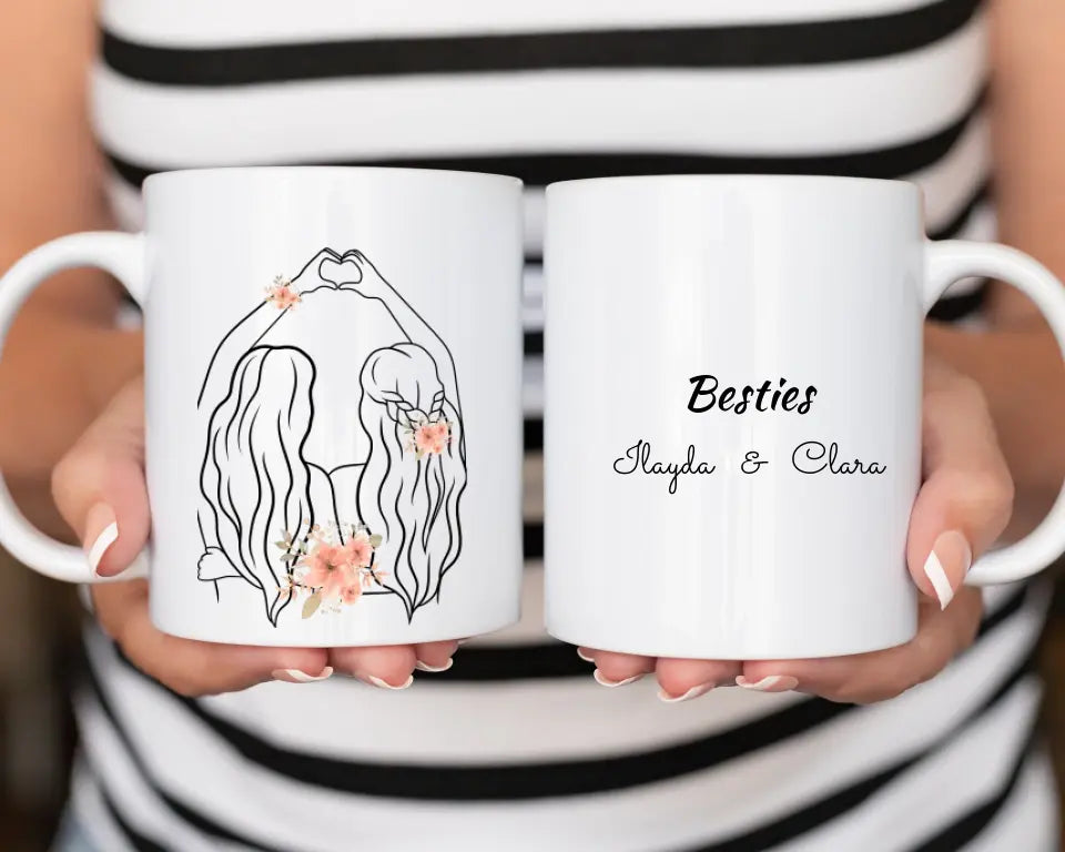 Personalisierte Besties Tasse