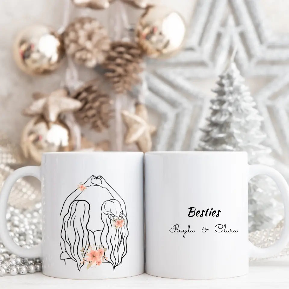 Personalisierte Besties Tasse