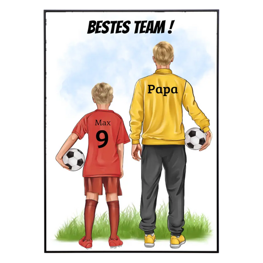 Personalisiertes Fußball Poster - Trainer & Spieler