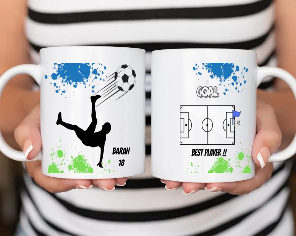 Personalisierte Fußball Tasse - Best Player