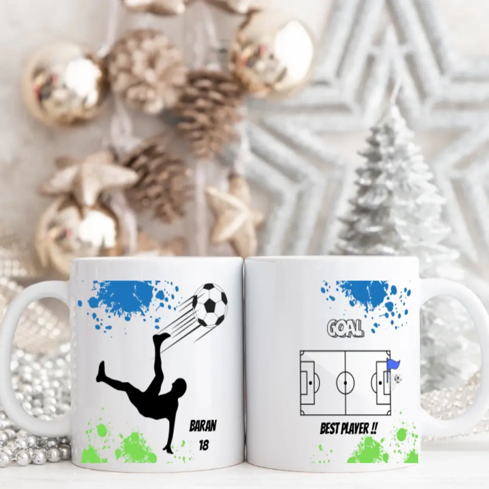 Personalisierte Fußball Tasse - Best Player