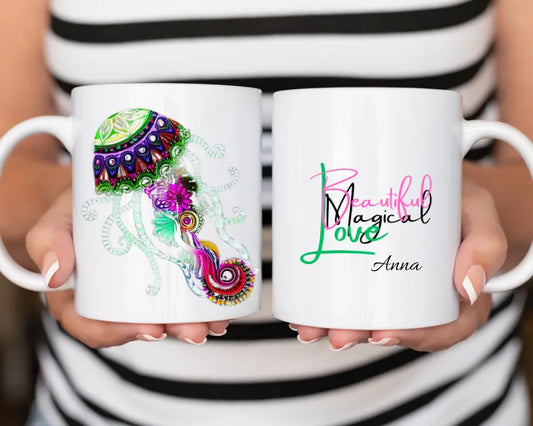 Personalisierte Tasse - Qualle Beautiful Magic Love