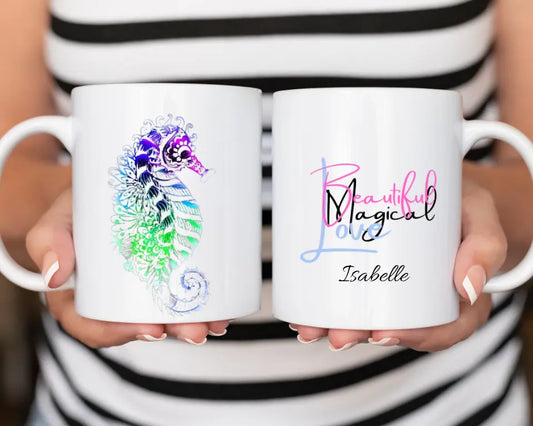 Personalisierte Tasse - Seepferdchen Magical Beautiful Love