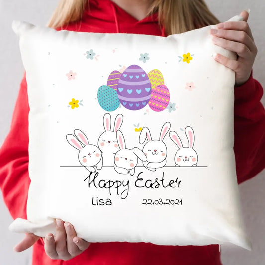 Personalisiertes Osterkissen - Happy Easter Lisa