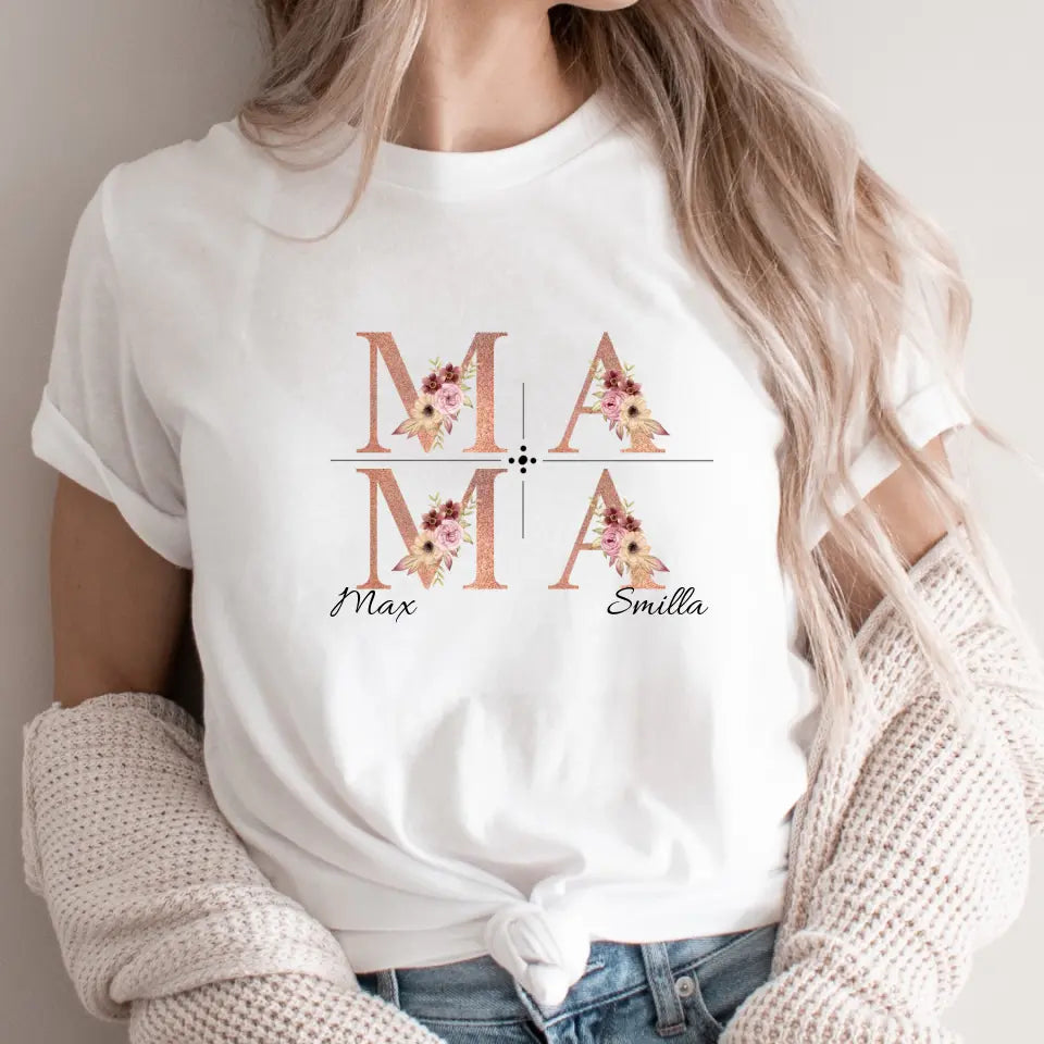 Personalisiertes Mama T- Shirt - MAMA