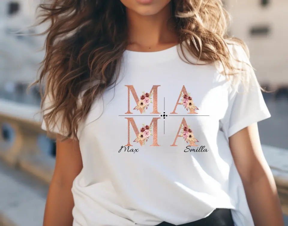 Personalisiertes Mama T- Shirt - MAMA