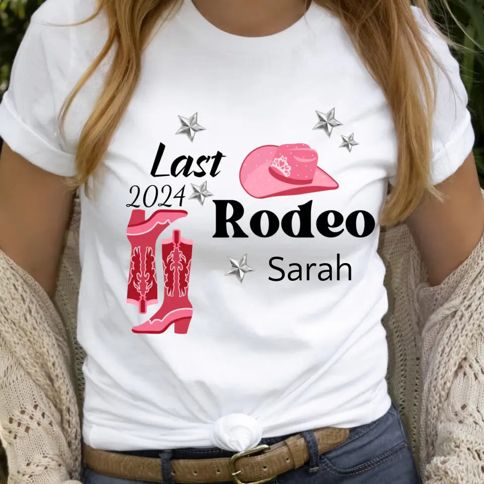 Personalisiertes T- Shirt - Last Rodeo Junggesellinnenabschied