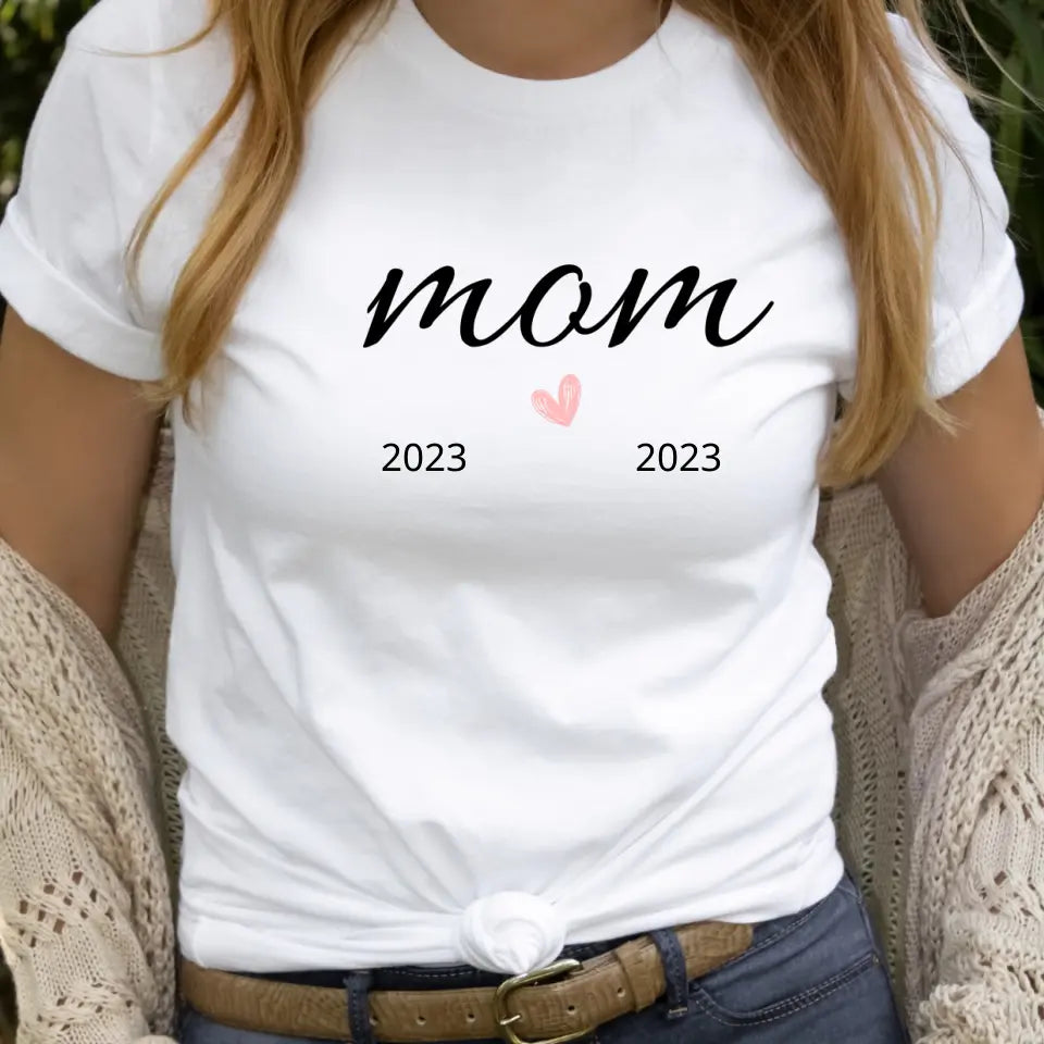 Personalisiertes Mama T Shirt - Mom