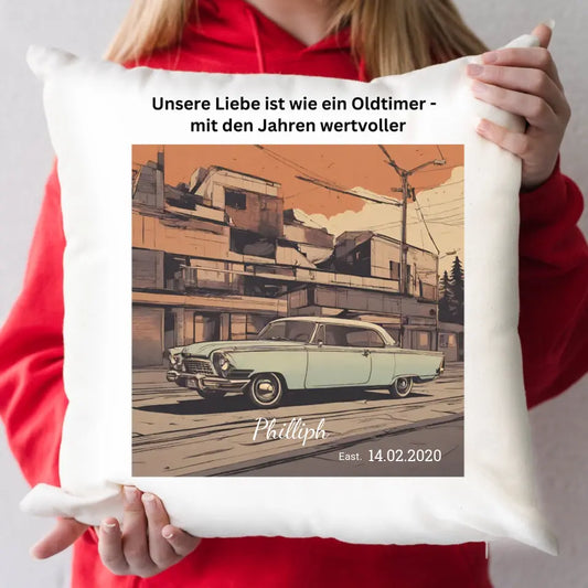 Personalisiertes Kissen - Oldtimer