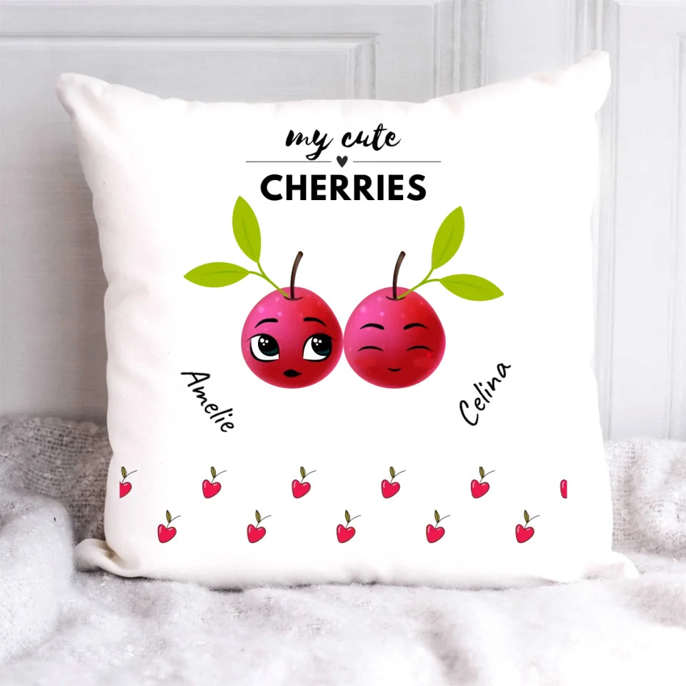 Personalisiertes Kissen - My Cute Cherries